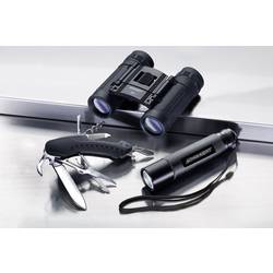 Dalekohled + multifunkční nůž + kapesní svítilna Alpina Sport Outdoor-Set 2.1119, 8 x, černá