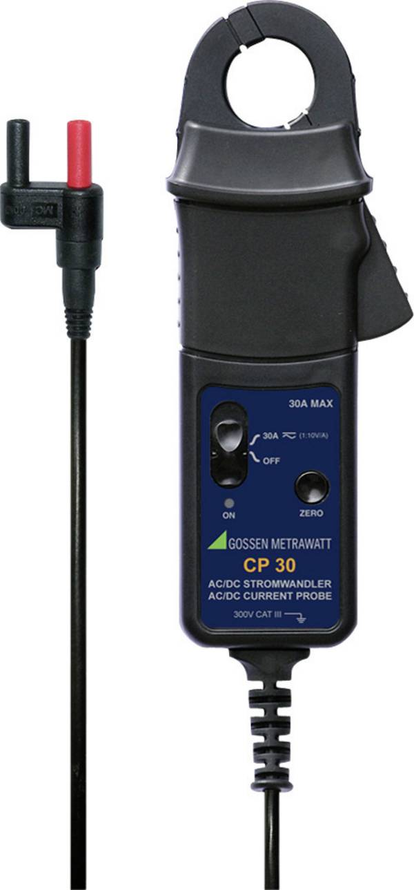 Gossen Metrawatt CP30 adaptér proudových kleští  Rozsah měření A/AC (rozsah): 1 mA - 30 A Rozsah měření A/DC (rozsah): 1 mA - 30 A