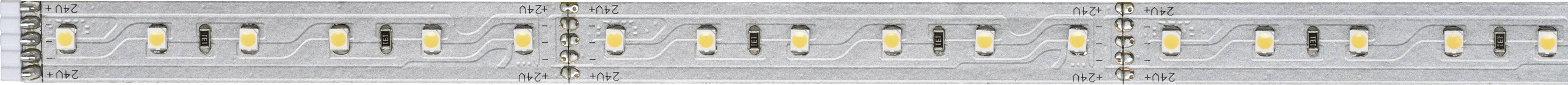 LED pásek se 12 SMD LED diodami, rovnoměrně rozmístěnými na úzkém pruhu.