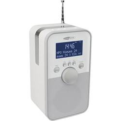 DAB+ stolní rádio Caliber Audio Technology HPG406D, AUX, DAB+, FM, s akumulátorem, bílá