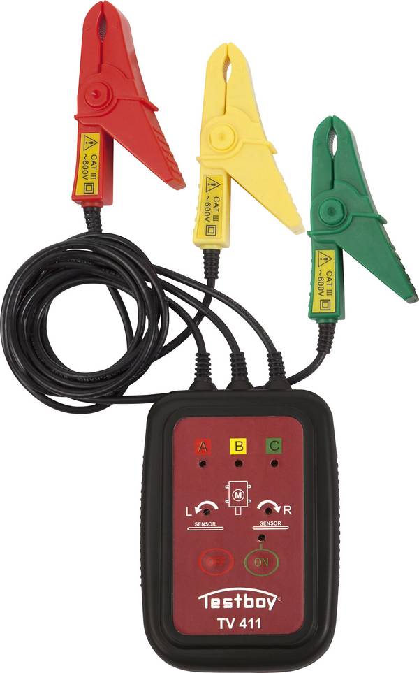 Testboy TV 411 měřič sledu fází, CAT III 600 V, LED
