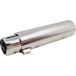 XLR adaptér Conrad Components, XLR zástrčka - XLR zásuvka, stereo, Pólů:3, 1 ks