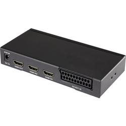 HDMI přepínač SpeaKa Professional, 2 + 1 port, se zabudovaným převodníkem, N/A