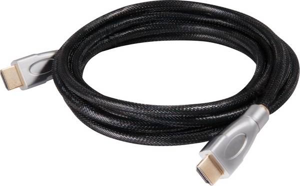 club3D HDMI kabel Zástrčka HDMI-A, Zástrčka HDMI-A 3.00 m černá CAC-1310 opletený HDMI kabel