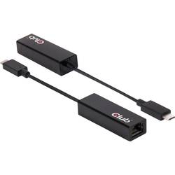 Sieťový adaptér 1 Mbit/s club3D CAC-1500 USB-C™, LAN (10/100/1000 Mbit / s)