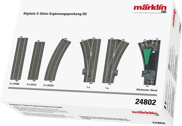 C-kolej H0 Märklin (s uložením) 24802 doplňující sada  Digitální D2