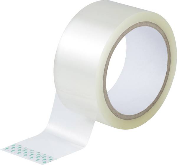 TOOLCRAFT 93038c182 93038c182 lepicí páska  transparentní (d x š) 50 m x 48 mm 1 ks