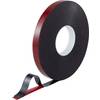Oboustranná lepicí páska TOOLCRAFT (d x š) 30 m x 20 mm akryl červená/černá, 1 role