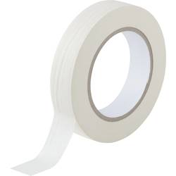 Krepová lepicí páska TOOLCRAFT 93038c188 93038c188, (d x š) 50 m x 25 mm, kaučuk, bílá, 50 m