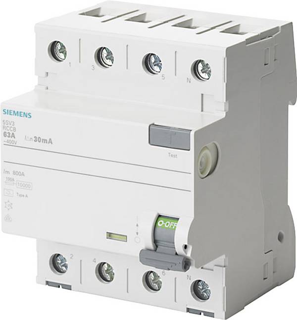 Siemens 5SV33426KL 5SV3342-6KL proudový chránič A 4pólový 25 A 0.03 A 400 V