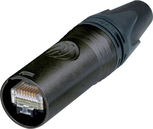 Neutrik NE8MX6-B, zástrčka, rovná, počet pólů: 8P8C, černá, 1 ks