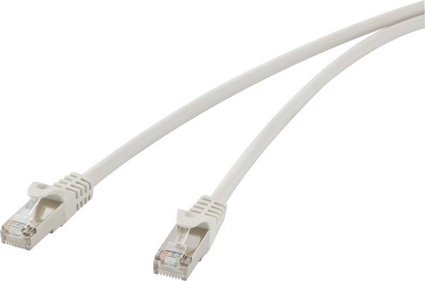 Renkforce RF-4724278 RJ45 síťové kabely, propojovací kabely CAT 5e F/UTP 5.00 m šedá s ochranou 1 ks