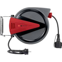Kabelový buben na stěnu TOOLCRAFT 1421463, počet zásuvek 1, 20 m, černá