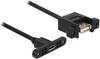 Delock USB kabel USB 2.0 USB Micro-B zásuvka, USB-A zásuvka 0.25 m černá 85109
