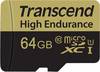 Transcend High Endurance paměťová karta microSDXC 64 GB Class 10 vč. SD adaptéru