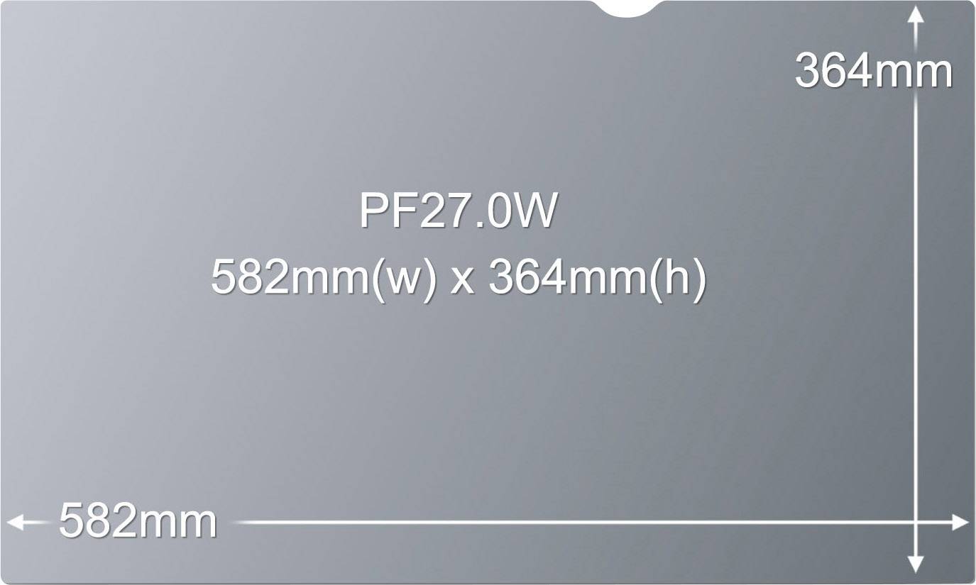 3M PF270W1B fólie chránicí proti blikání obrazovky Monitor 68,6 cm (27") Formát obrazu: 16:10 7000031975 Universal-1