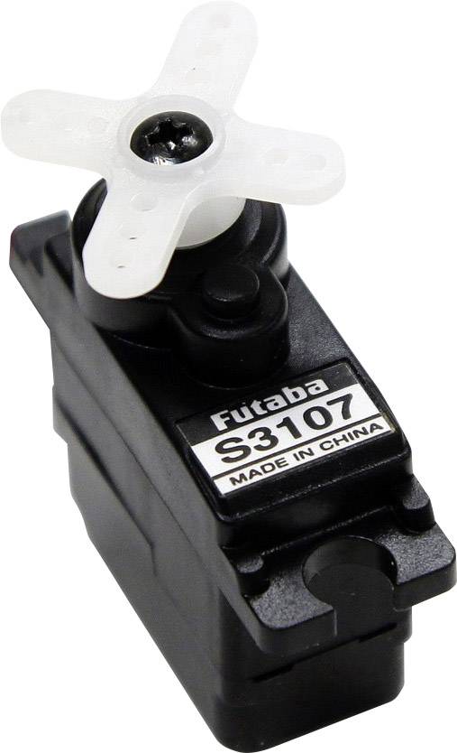Futaba nano servo S3107 analogové servo Materiál převodovky plast