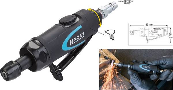 Hazet 9032N-1 pneumatická bruska   upínací kleštiny 6.3 bar