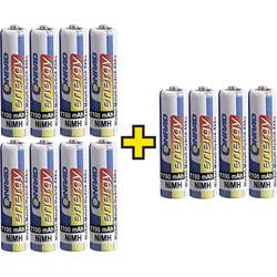 Akumulátory Conrad energy AAA 1,2 V / 1100 mAh, 12 ks