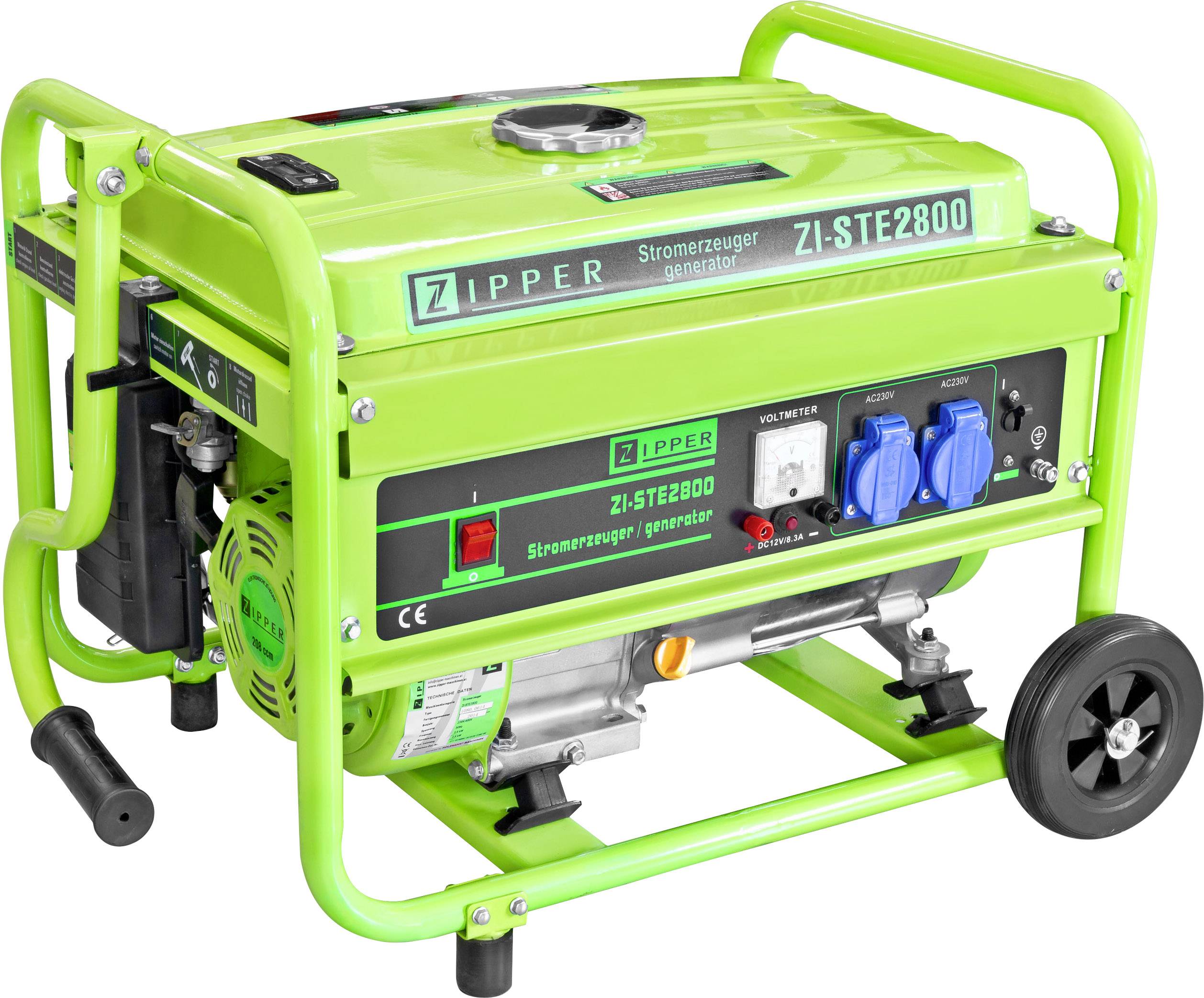 Zipper ZI-STE2800 4taktní generátor napětí, 230 V, 45 kg, 2500 W