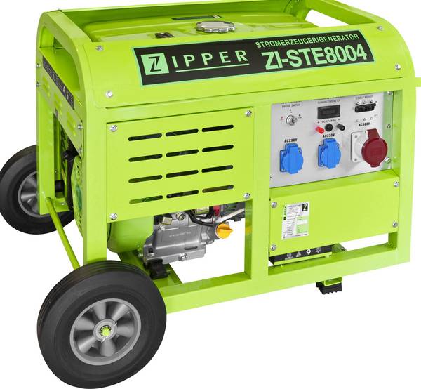 Zipper ZI-STE8004 4taktní generátor napětí, 9.3 kW, 230 V, 400 V, 95 kg, 7000 W