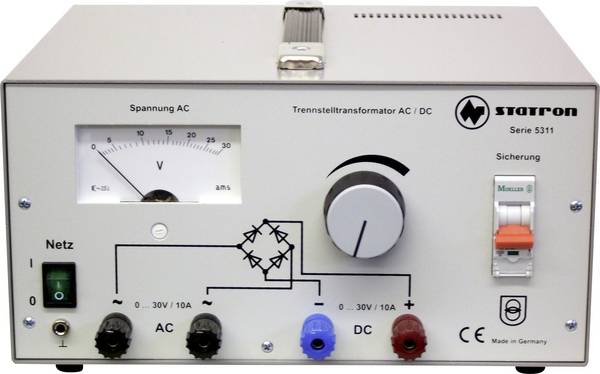 Statron 5311.1 laboratorní zdroj s nastavitelným napětím, 0 - 30 V, 10 A, 300 W, výstup 2 x, 5311.1
