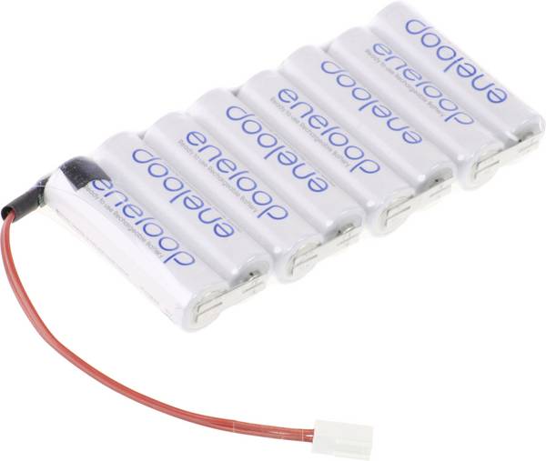 Panasonic eneloop Reihe F1x8 Futaba Akupack 8 x AA s kabelem, se zástrčkou Ni-MH 9.6 V 1900 mAh