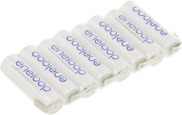 Panasonic eneloop Reihe F1x8 Akupack 8 x AA pájecí špička ve tvaru U Ni-MH 9.6 V 1900 mAh
