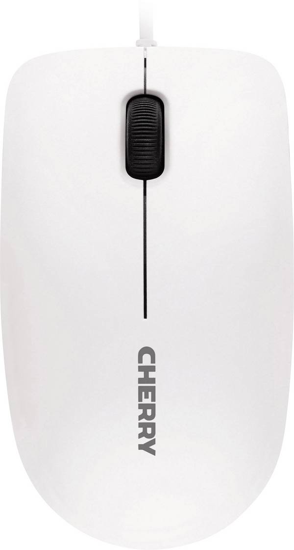 CHERRY MC 1000 optická myš, přenos USB, 3 tlačítko, 1200 dpi, bílá, šedá