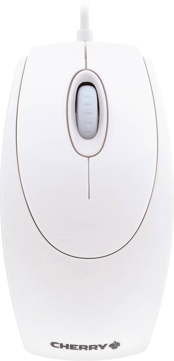 CHERRY Wheelmouse Optical optická myš, přenos USB, 3 tlačítko, 1000 dpi, bílá
