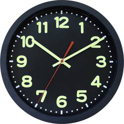 DCF nástěnné hodiny EUROTIME 53861-05 53861-05, vnější Ø 30 cm, černá