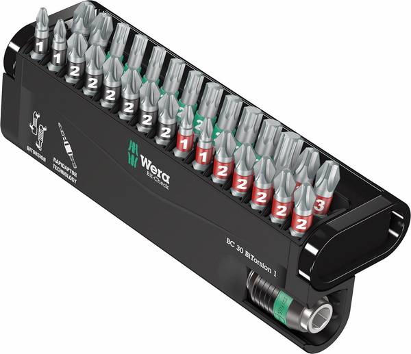 Wera Bit-Check 30 BiTorsion 1 05057430001 sada bitů, 30dílná, křížový PZ, křížový PH, Vnitřní T-profil, 1/4" (6,3 mm)
