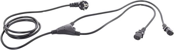 HAWA 1008274 IEC Y kabel  černá 2.35 m