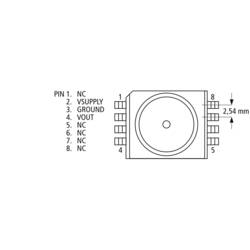 SMD senzor tlaku 20 - 105 kPa Freescale Semiconductor MPXA4100A6U, 18 x 10 x 6 mm