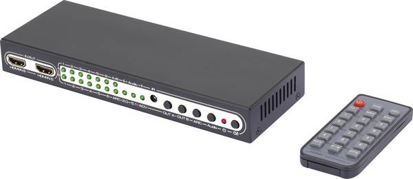 <br>  SpeaKa Professional<br>  <br>  6 portů<br>  HDMI matrix přepínač<br>  s funkcí obraz v obraze, s dálkovým ovládáním<br>  UHD 4K @ 60 Hz<br>