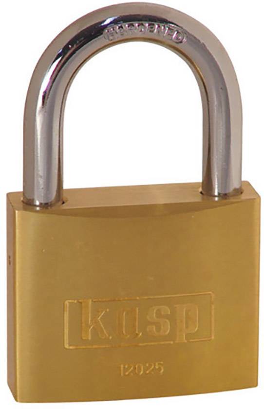 Kasp K12025LO visací zámek na klíč, 25 mm, mosaz-0