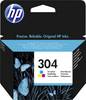 HP 304 Ink originál azurová, purppurová, žlutá N9K05AE Inkousty