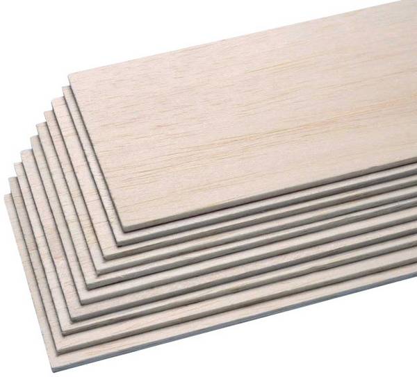 Pichler Modellbau C6439 prkénka z balzy (d x š x v) 1000 x 100 x 1 mm 10 ks