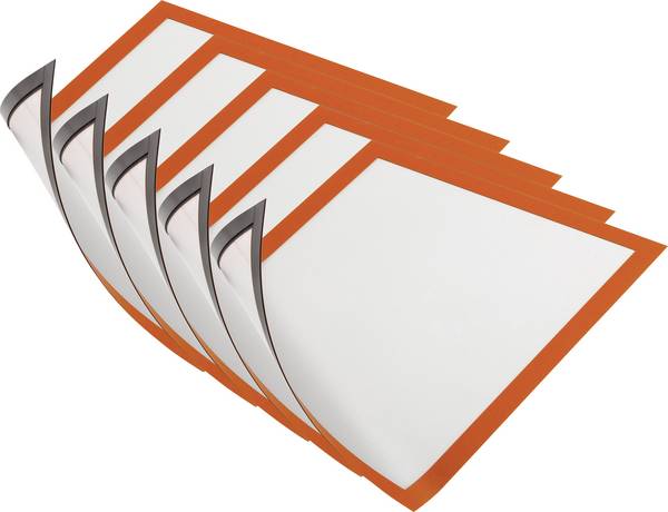 Durable 486909 DURAFRAME MAGNETIC A4 - 4869 magnetický rám  DIN A4 oranžová (š x v) 238 mm x 324 mm 5 ks
