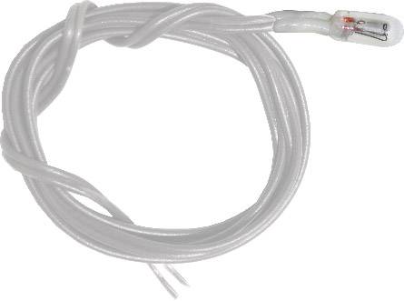 Bílý kabel se senzorem na konci, stočený do smyčky.