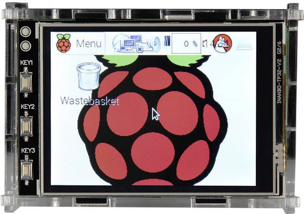 Joy-it 3.2TC skříň displeje Vhodné pro (vývojové sady): Raspberry Pi®  akrylová čirá