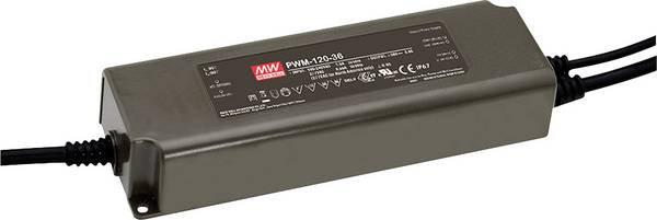 MEAN WELL PWM-120-12 LED driver, napájecí zdroj pro LED  konstantní napětí, konstantní proud 120 W 10 A 12 V/DC stmívatelný, PFC spínací obvod , ochrana proti přepětí  1 ks
