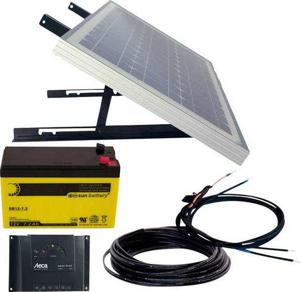 Phaesun Energy Generation Kit Solar Rise Nine 1.0 solární sada, 10 Wp, vč. akumulátoru, vč. kabelu, vč. nabíjecího regulátoru, 600299