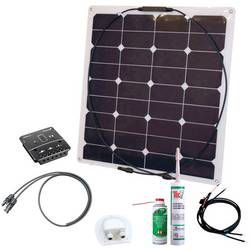 Odolná solární sada Phaesun Energy Kit Flex Rise Three 600292, 50 Wp, vč. kabelu, vč. nabíjecího regulátoru, Vhodné do obytného vozu a člunu