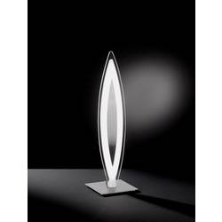 LED stolní lampa WOFI Avignon 8275.01.64.0000, 12 W, teplá bílá, chrom, sklo