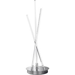 LED stolní lampa WOFI Camp 8448.03.01.0000, 10 W, teplá bílá, chrom