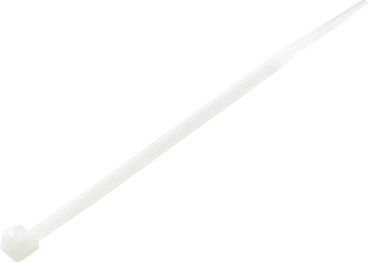 TRU COMPONENTS 1592756, TC-RCV100203, stahovací pásky, 3.60 mm, 102 mm, přírodní, rozpojitelná, 100 ks