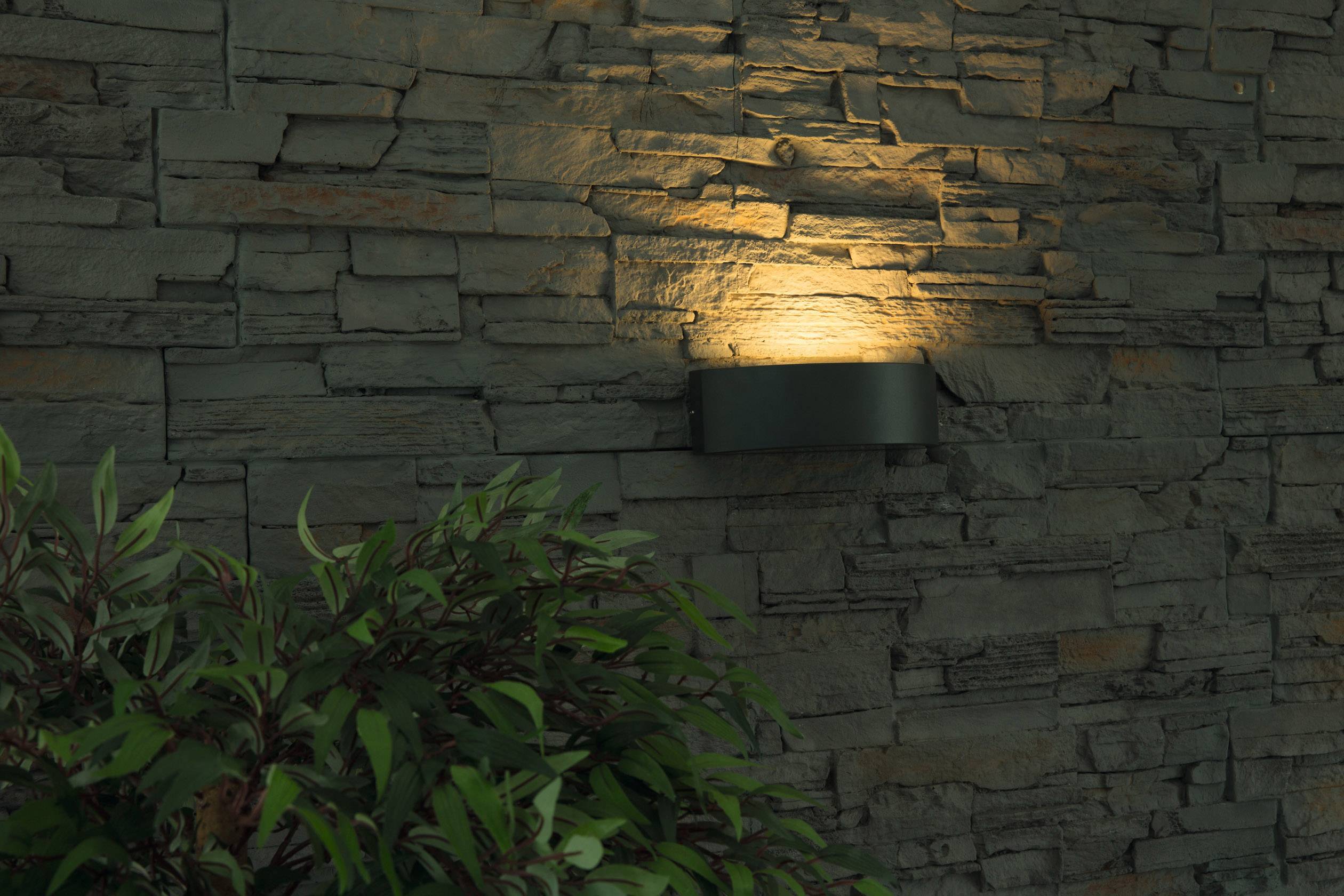 Heitronic Hoja 35279 venkovní nástěnné osvětlení LED E27 26 W grafit