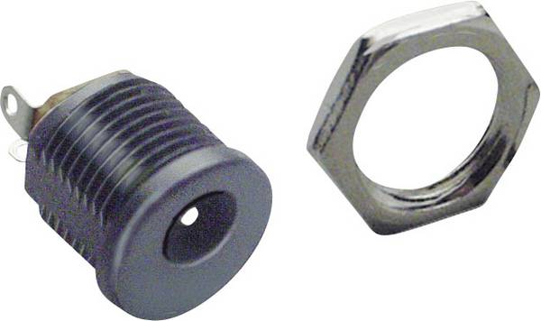 TRU COMPONENTS nízkonapěťový konektor zásuvka, vestavná vertikální 6.3 mm 2.1 mm 50 ks