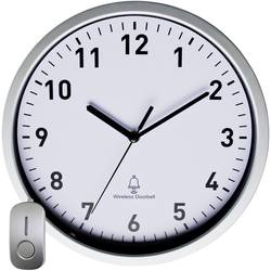 DCF nástěnné hodiny se dveřním zvonkem EUROTIME 51202, (Ø x h) 30 cm x 5 cm, stříbrná